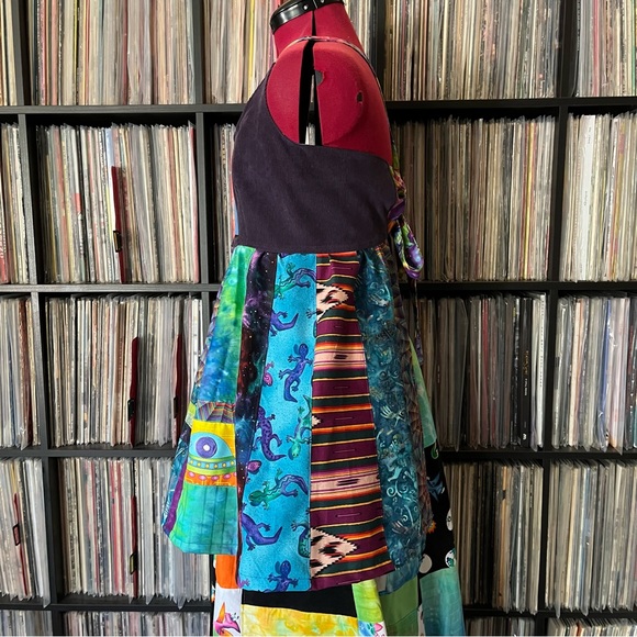 alien superstar patchwork apron top y2k phish 90s 👽 - Picture 6 of 13